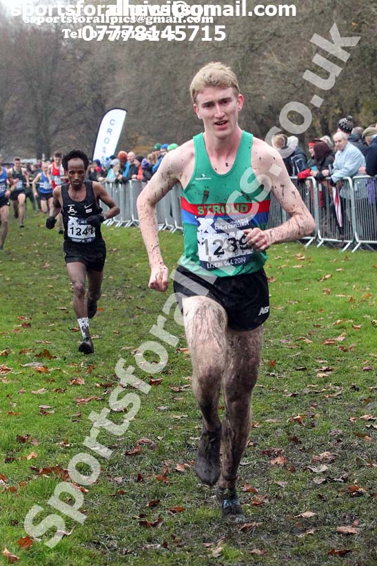 Senior and under-23 men, 2019 European Cross Country Trials and British Cross Challenge, Sefton Park, Liverpool.  Photo: David T. Hewitson/Sports for All Pics